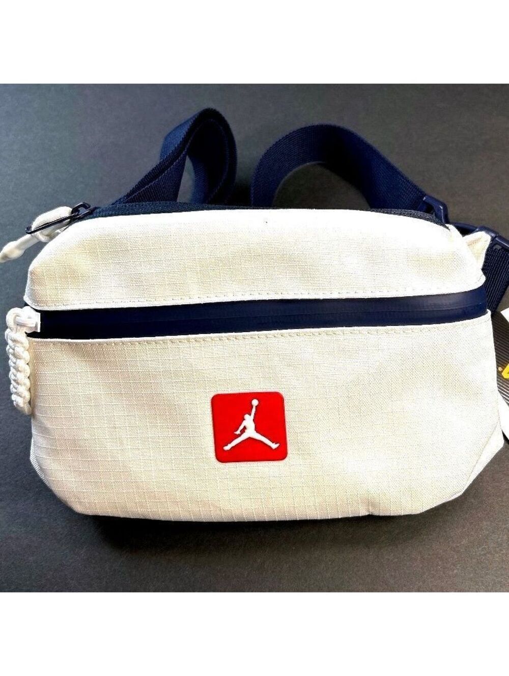 Jordan Franchise Crossbody Cordura Bag "Cream/Navy/Red" | NWT